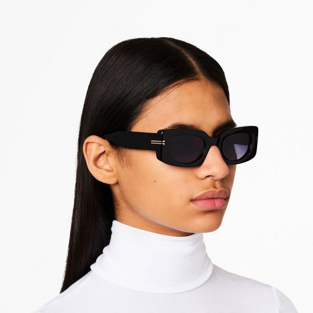 Lentes De Sol Marc Jacobs Icon Rectangular Mujer Negros | 07563PVLO