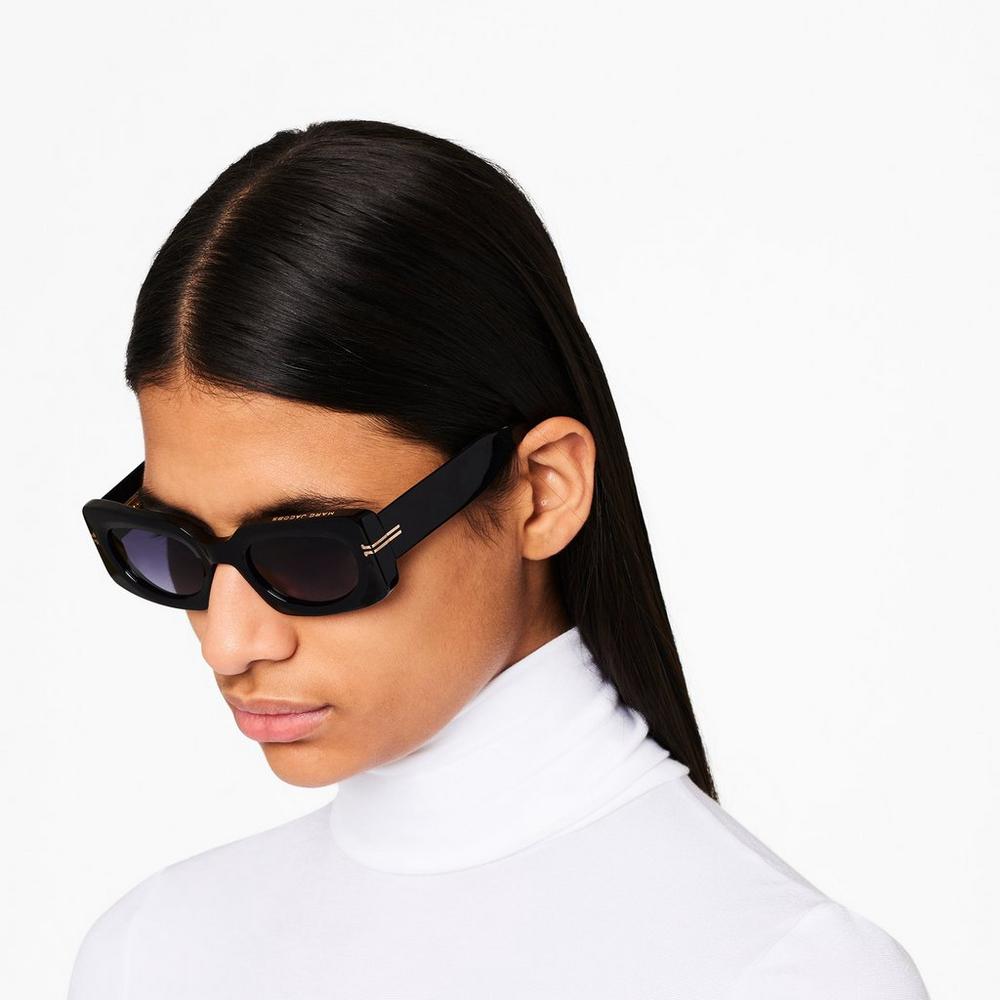 Lentes De Sol Marc Jacobs Icon Rectangular Mujer Negros | 07563PVLO