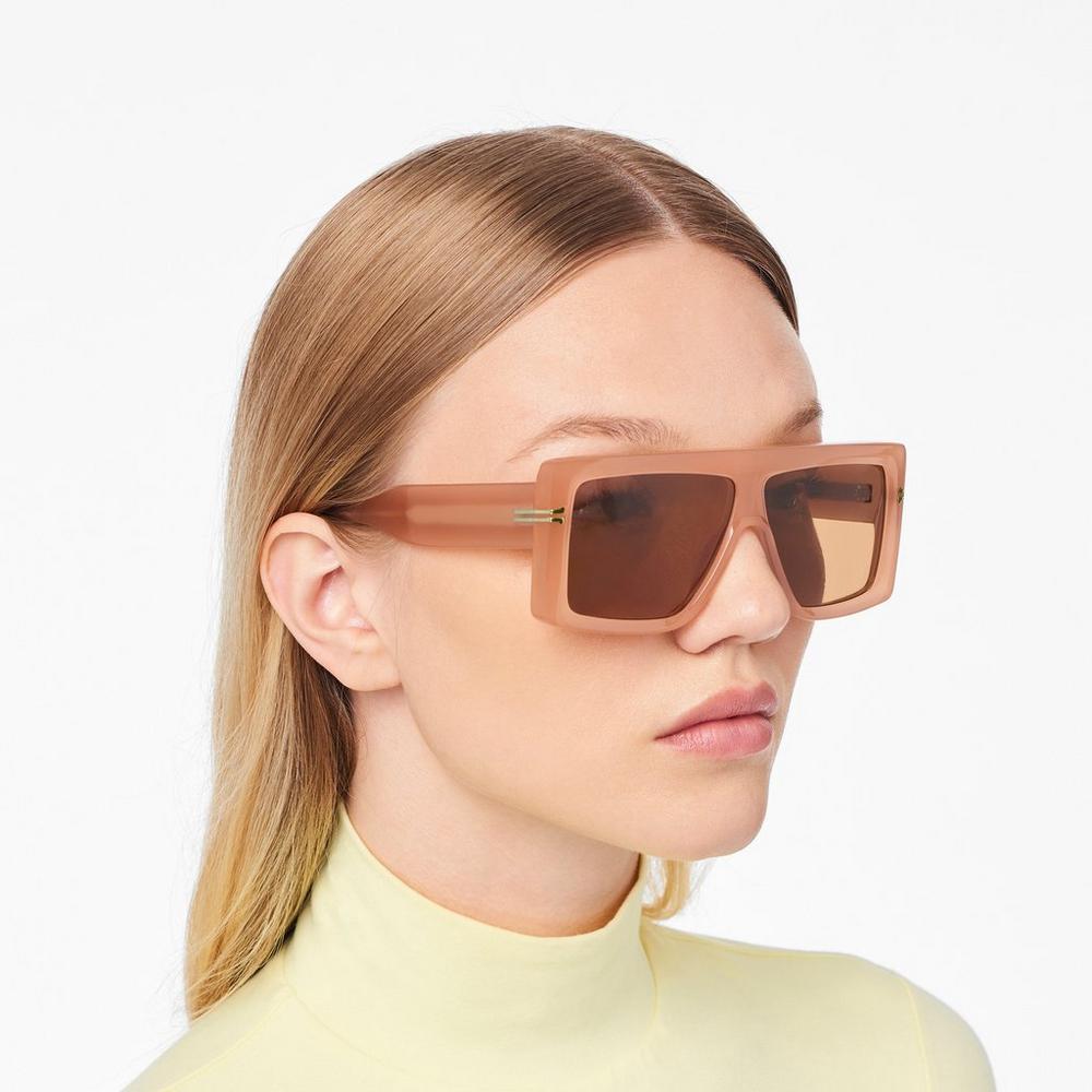Lentes De Sol Marc Jacobs Icon Rectangular Mujer Marrom | 42639UEYQ