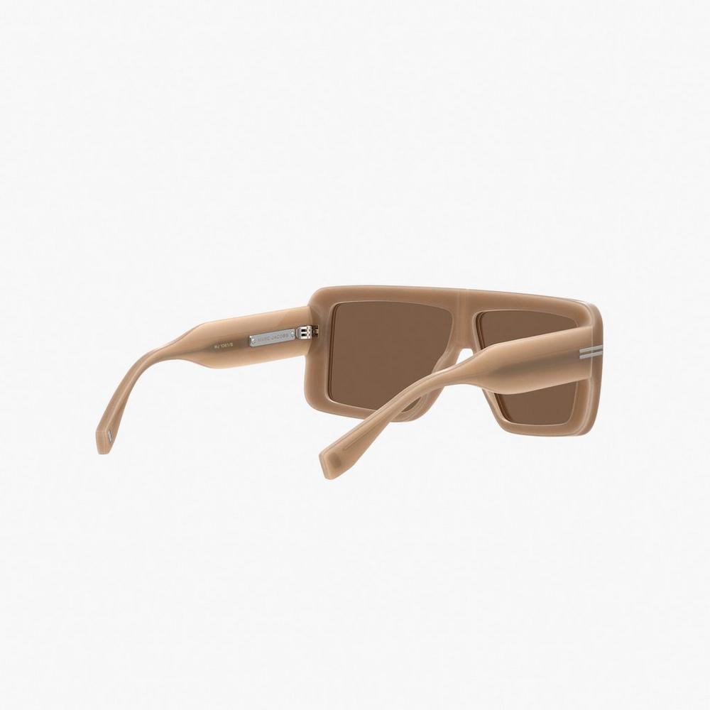 Lentes De Sol Marc Jacobs Icon Rectangular Mujer Marrom | 42639UEYQ