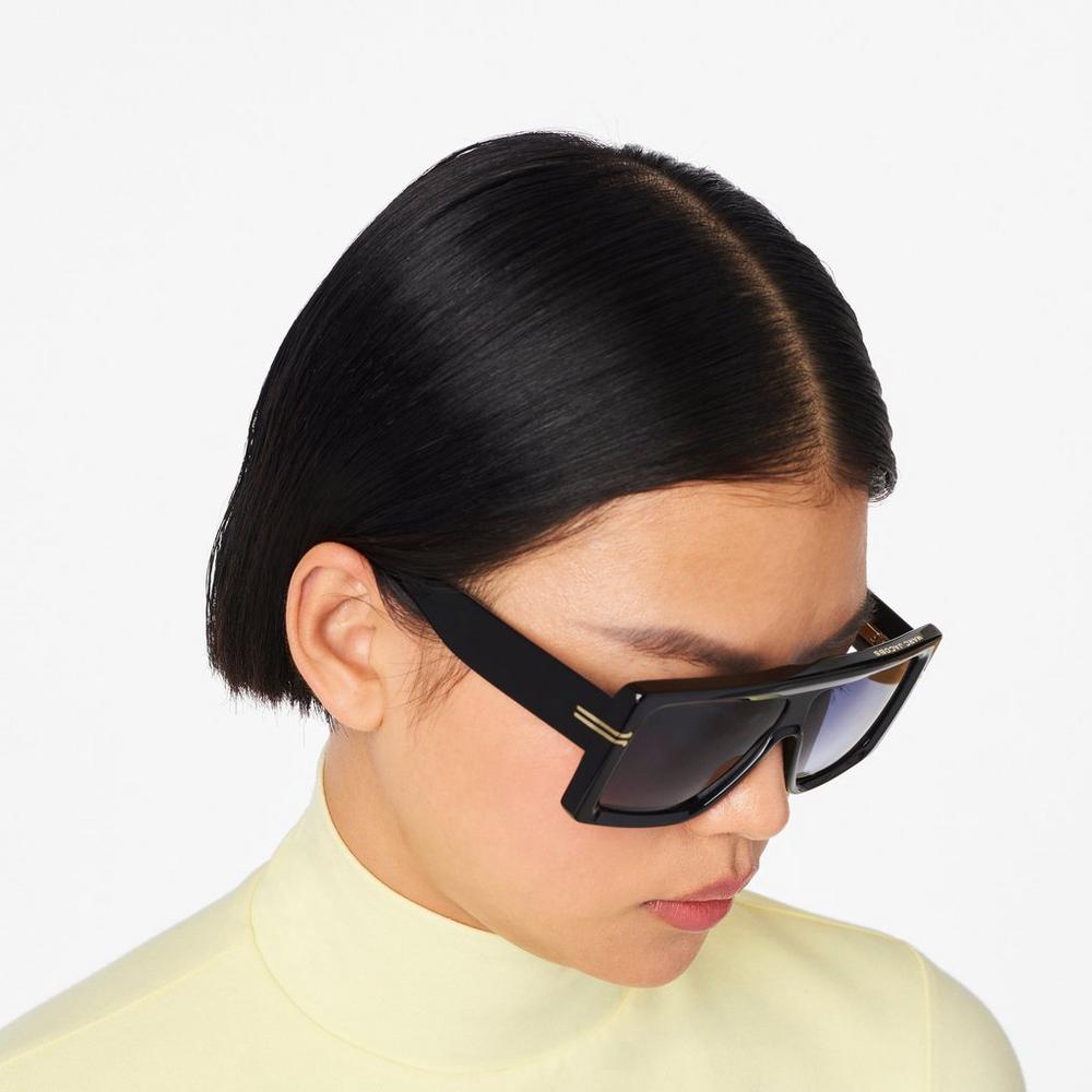 Lentes De Sol Marc Jacobs Icon Rectangular Mujer Negros | 43986AZGT