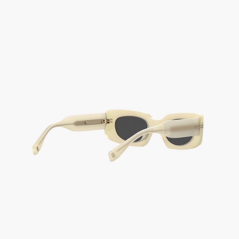 Lentes De Sol Marc Jacobs Icon Rectangular Mujer Amarillos | 58042EKPB
