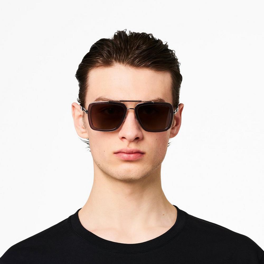 Lentes De Sol Marc Jacobs Icon Square Pilot Mujer Grises | 90843ZBFJ