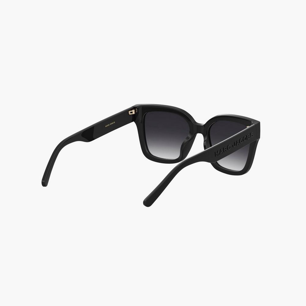 Lentes De Sol Marc Jacobs Square Mujer Negros | 26487ZEVP
