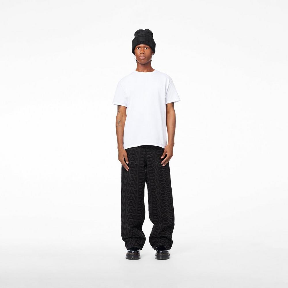 Pantalones Marc Jacobs Monogram Denim Mujer Negros | 81423IXDJ