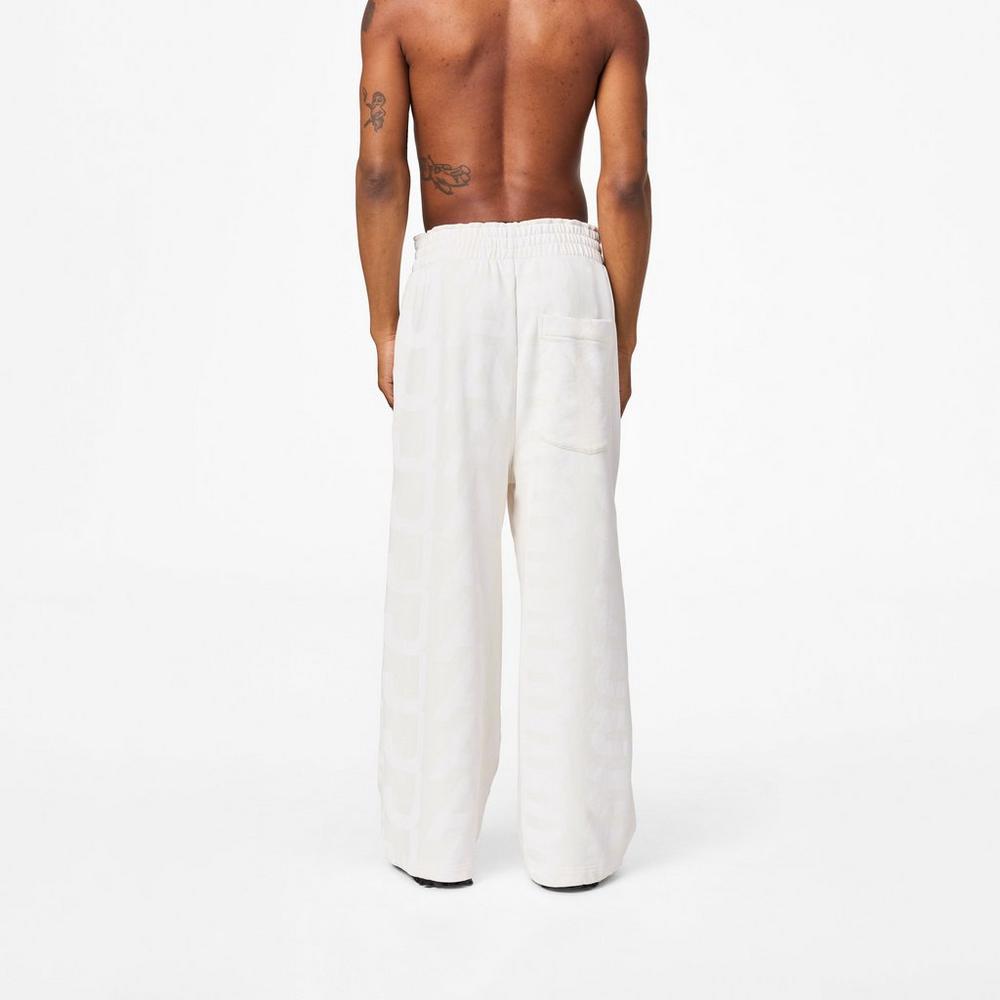 Pantalones Marc Jacobs Monogram Oversized Sweatpants Mujer Blancos | 37205WJNY