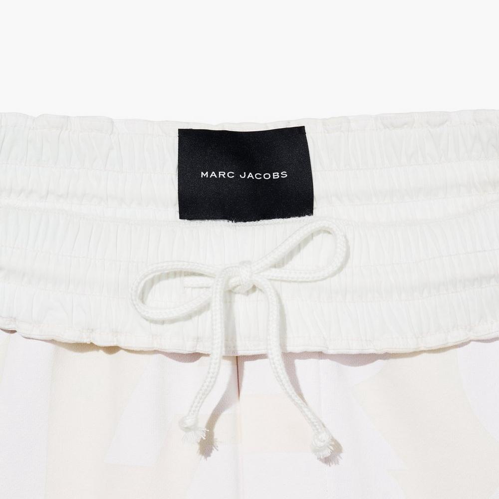 Pantalones Marc Jacobs Monogram Oversized Sweatpants Mujer Blancos | 37205WJNY