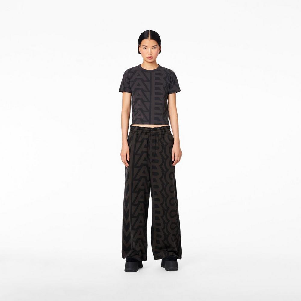 Pantalones Marc Jacobs Monogram Oversized Sweatpants Mujer Negros | 92704EHVJ
