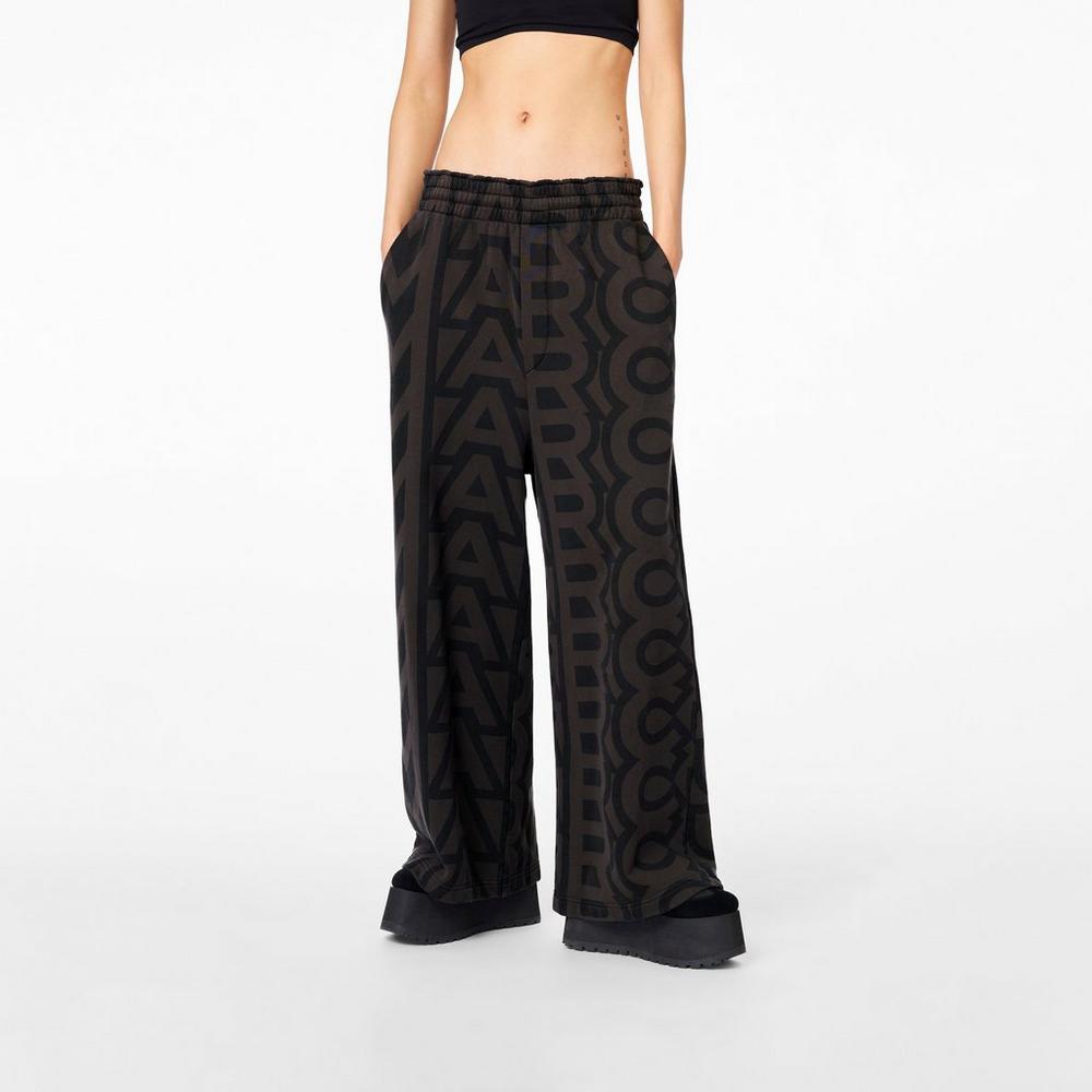 Pantalones Marc Jacobs Monogram Oversized Sweatpants Mujer Negros | 92704EHVJ