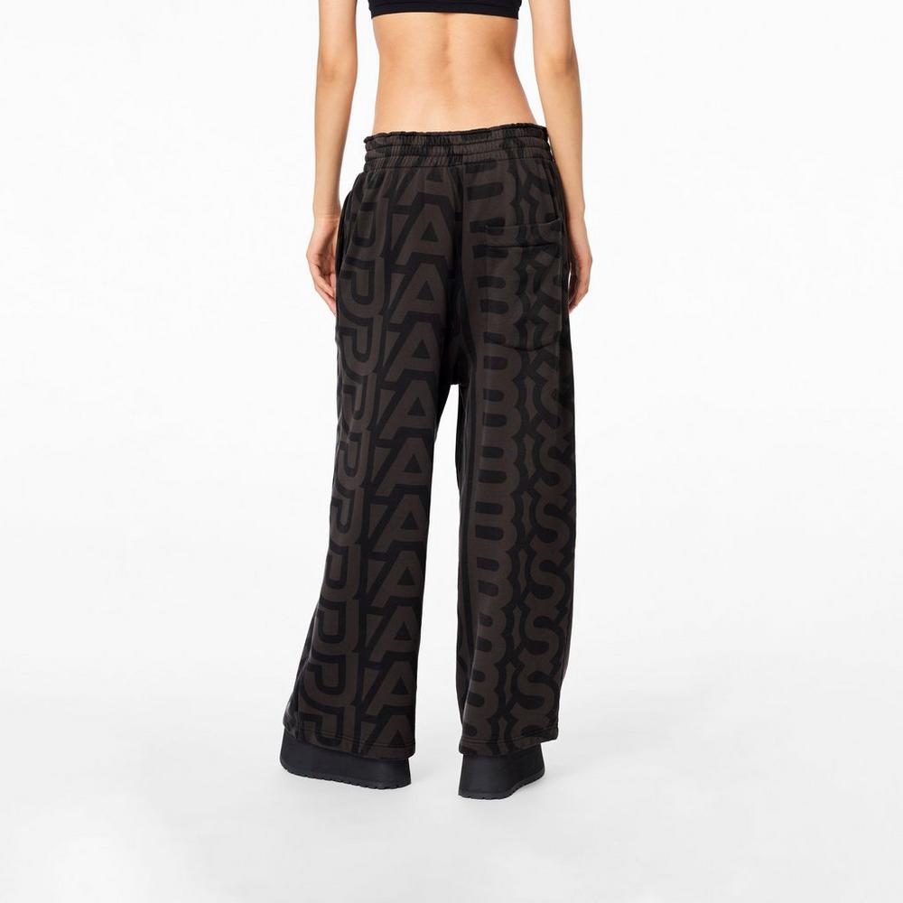 Pantalones Marc Jacobs Monogram Oversized Sweatpants Mujer Negros | 92704EHVJ