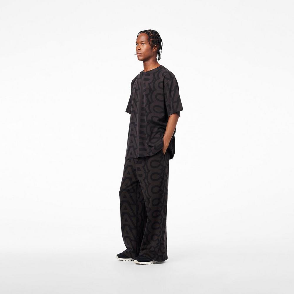 Pantalones Marc Jacobs Monogram Oversized Sweatpants Mujer Negros | 92704EHVJ