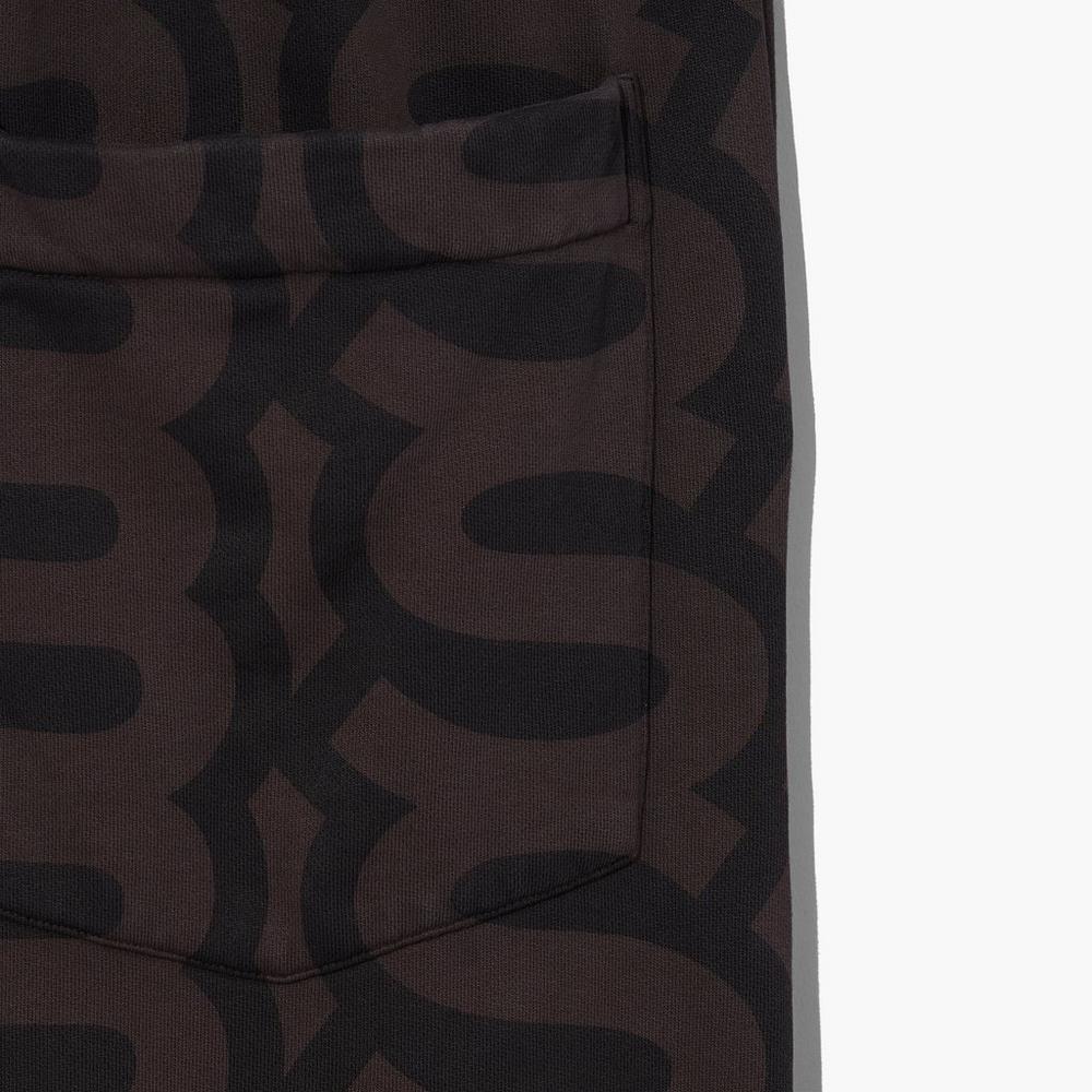 Pantalones Marc Jacobs Monogram Oversized Sweatpants Mujer Negros | 92704EHVJ