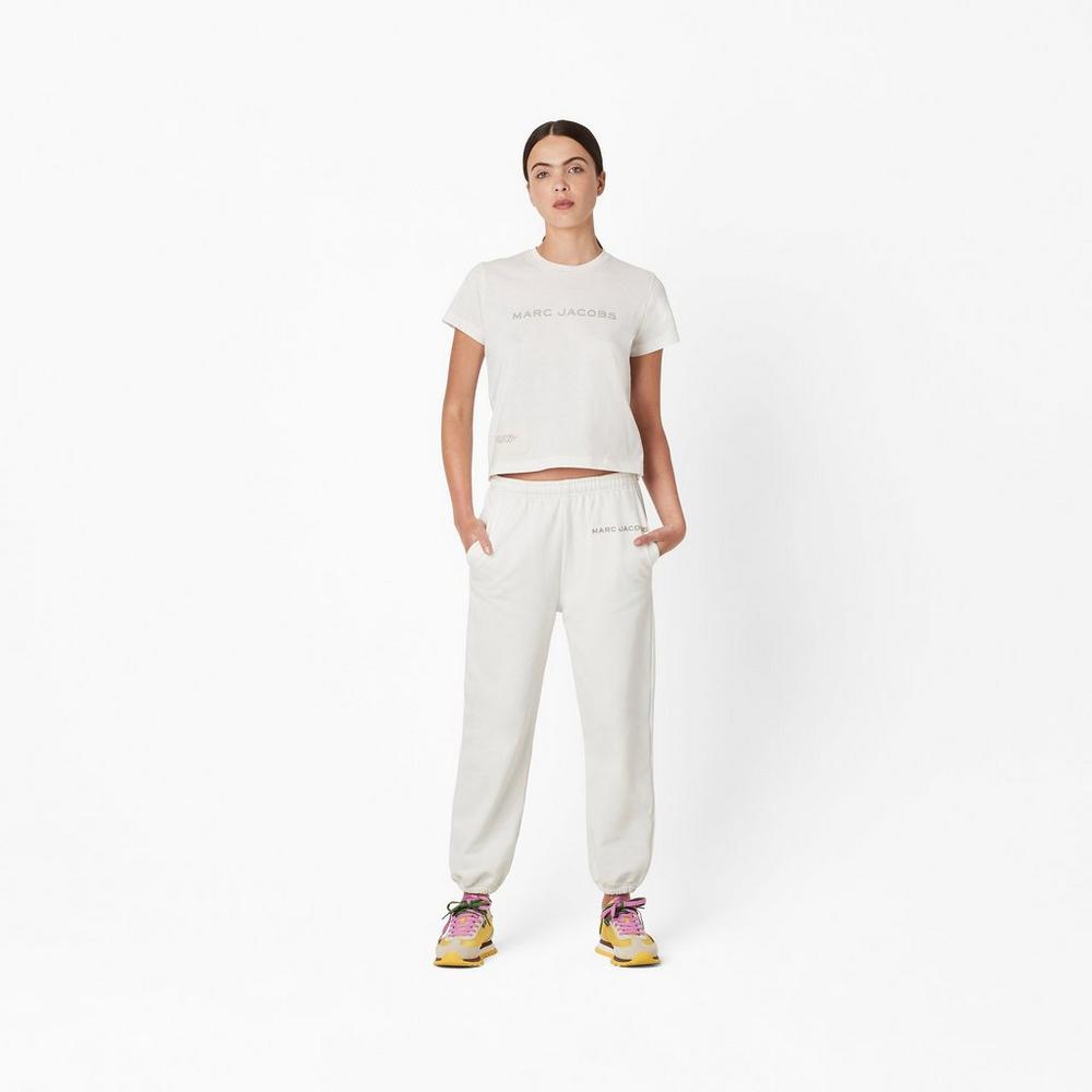 Pantalones Marc Jacobs Sweatpant Mujer Blancos | 43596VYSL