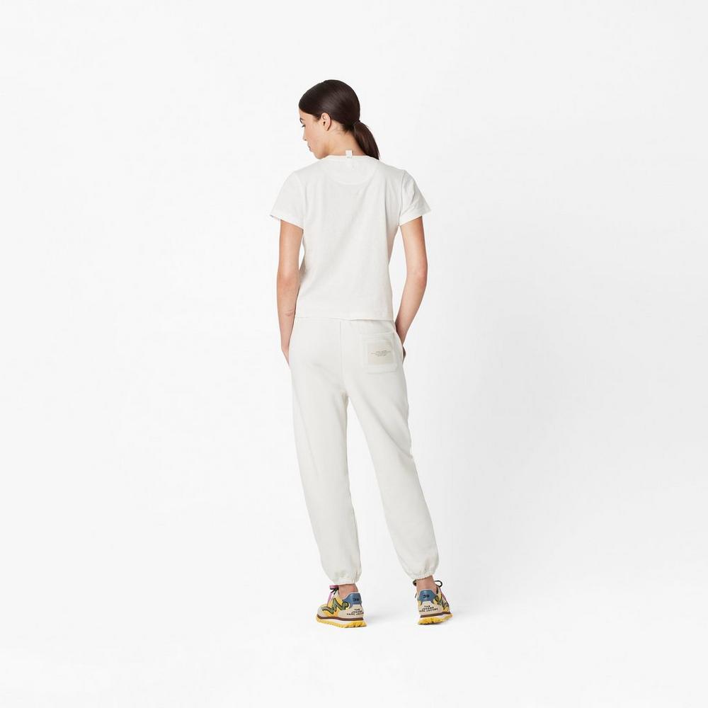 Pantalones Marc Jacobs Sweatpant Mujer Blancos | 43596VYSL