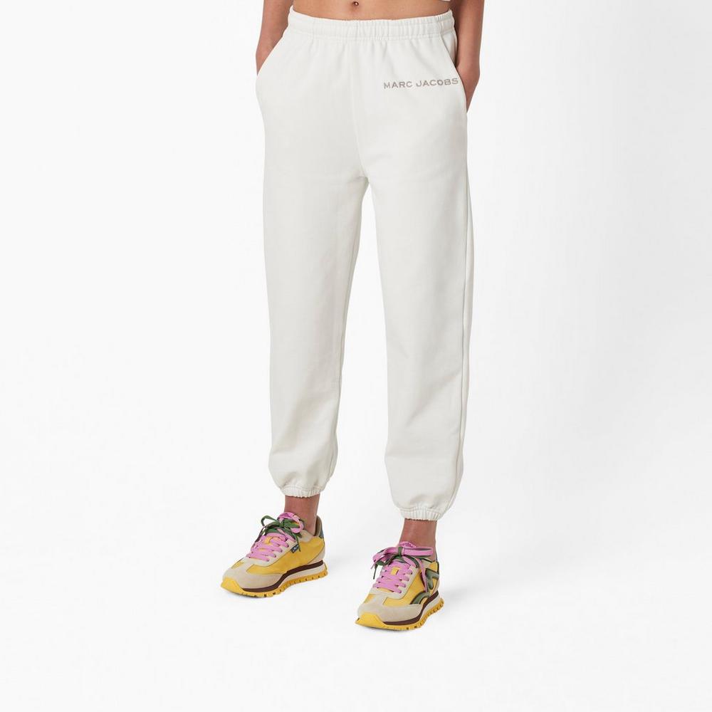 Pantalones Marc Jacobs Sweatpant Mujer Blancos | 43596VYSL