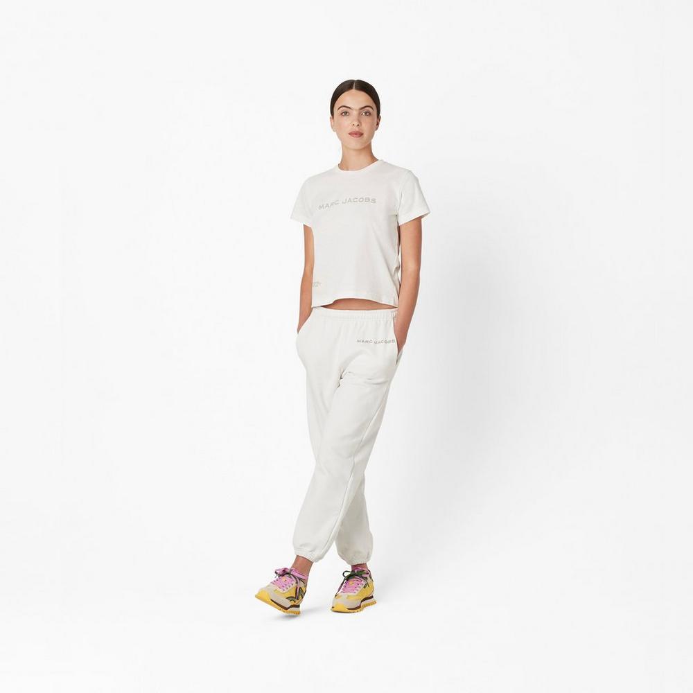 Pantalones Marc Jacobs Sweatpant Mujer Blancos | 43596VYSL