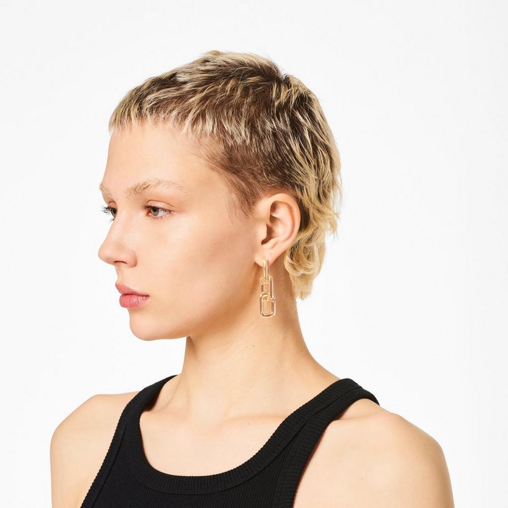 Pendientes Marc Jacobs J Marc Chain Links Mujer Dorados | 01462DOVH