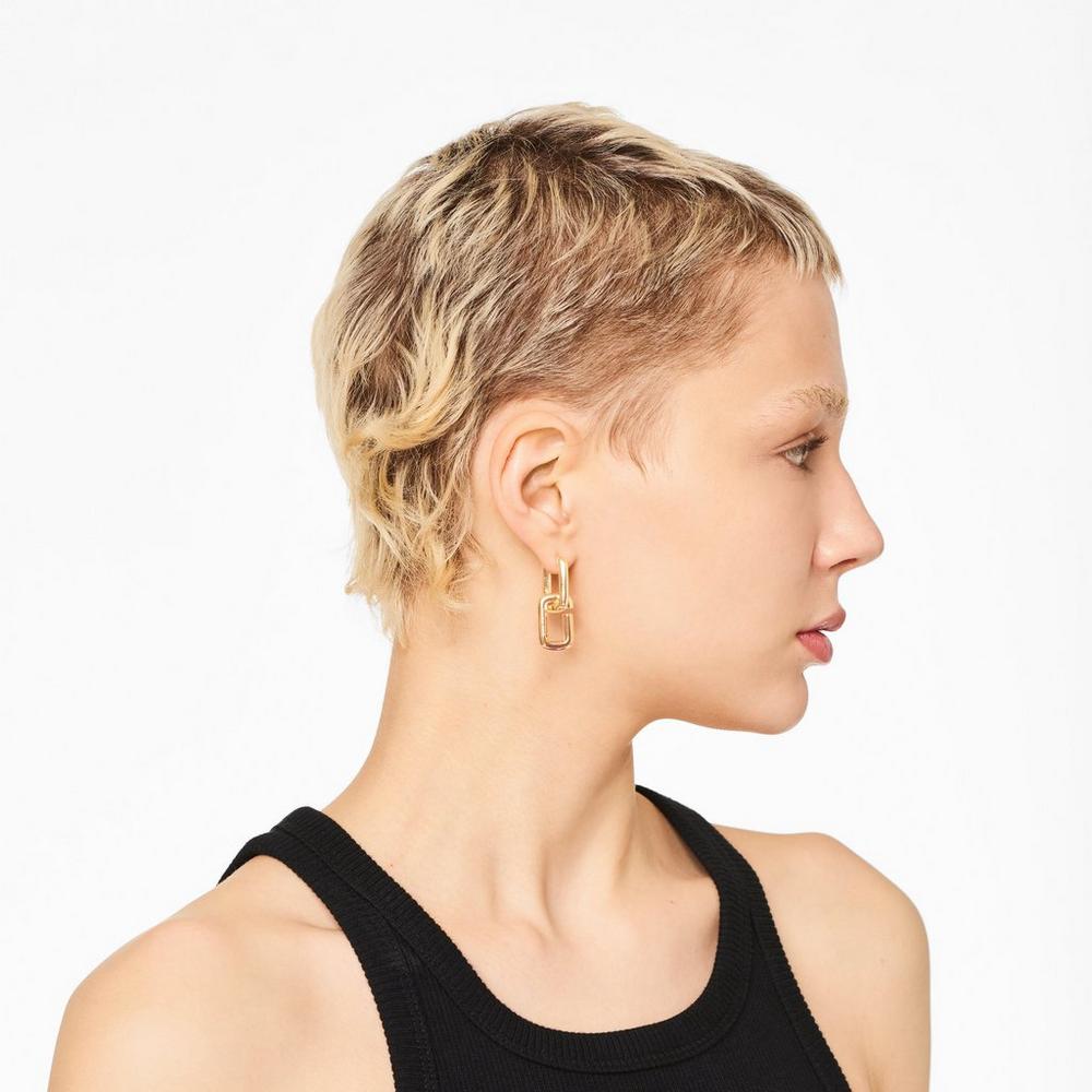 Pendientes Marc Jacobs J Marc Chain Links Mujer Dorados | 01462DOVH