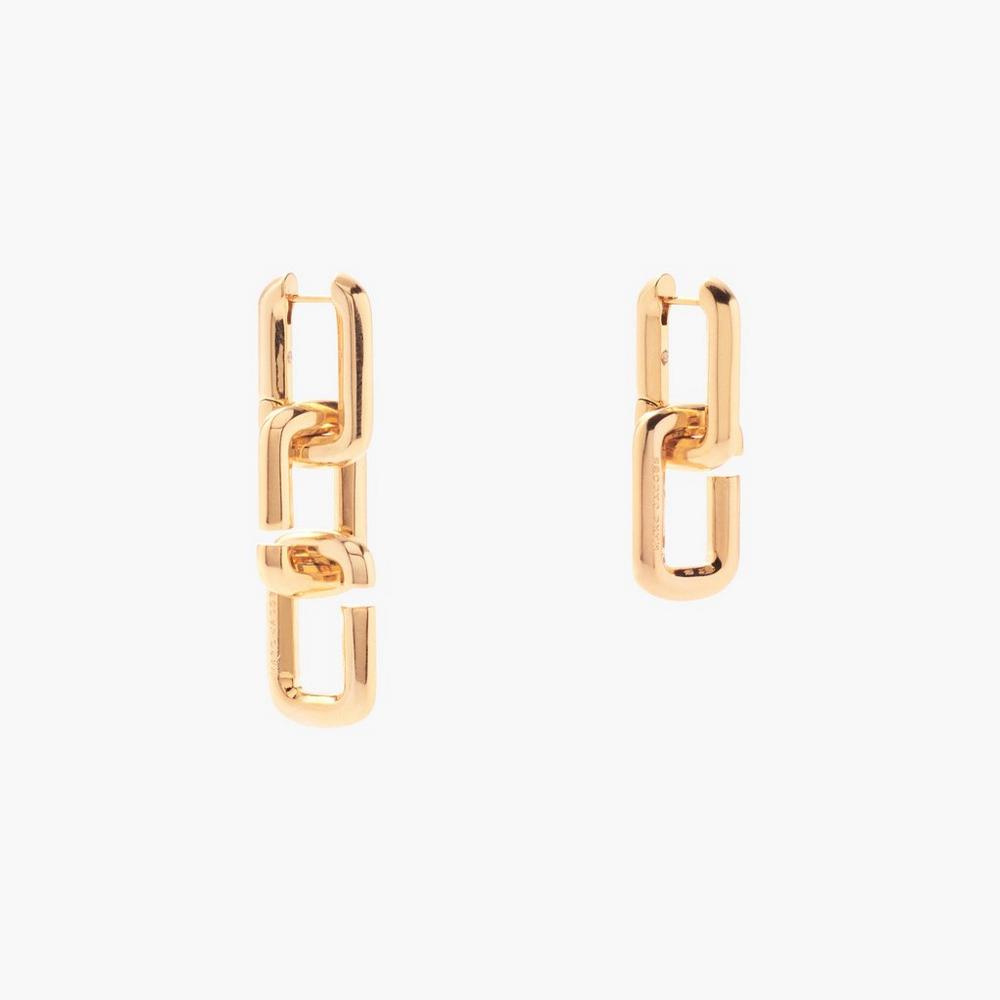 Pendientes Marc Jacobs J Marc Chain Links Mujer Dorados | 01462DOVH