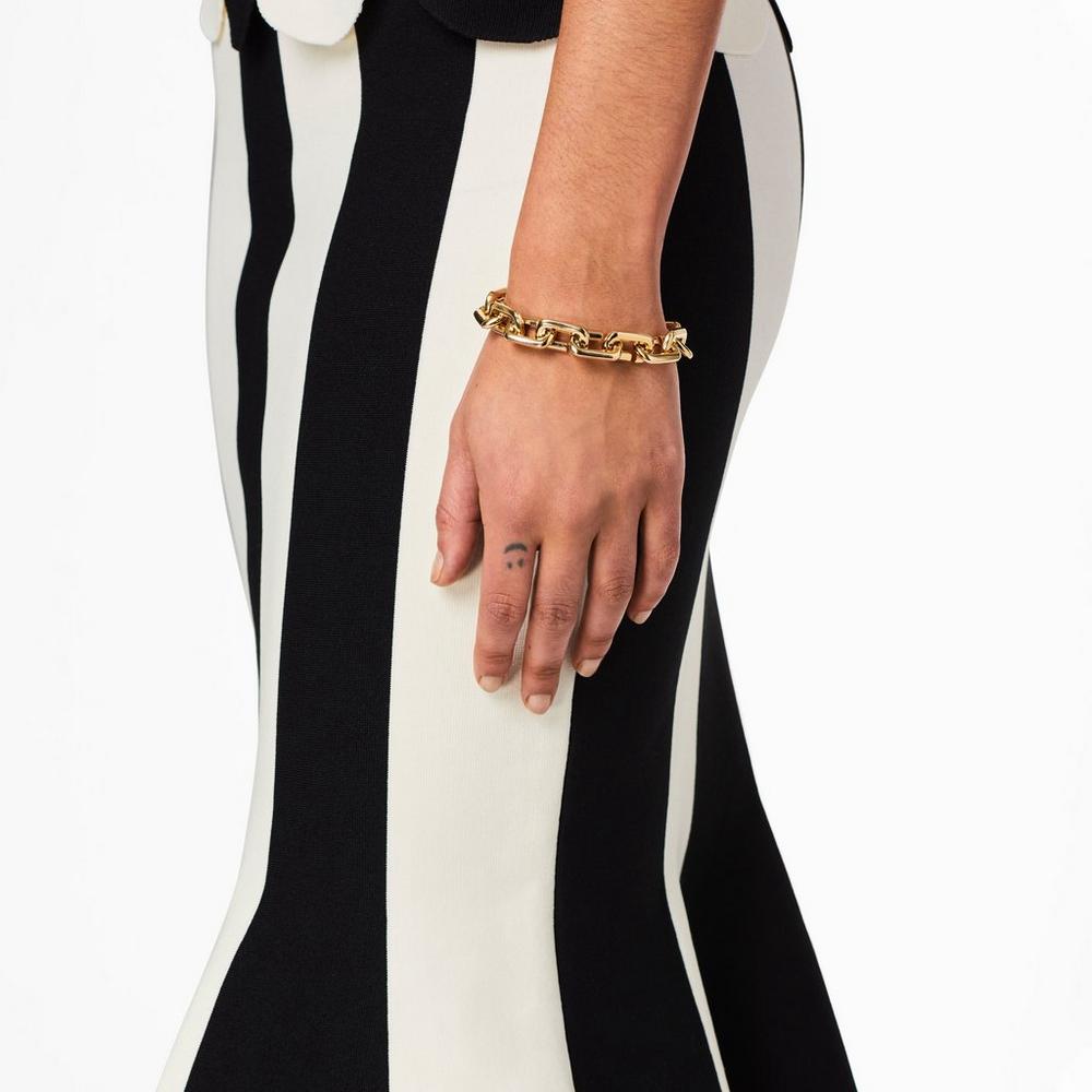Pulsera Marc Jacobs J Marc Chain Link Mujer Dorados | 05219PBRM
