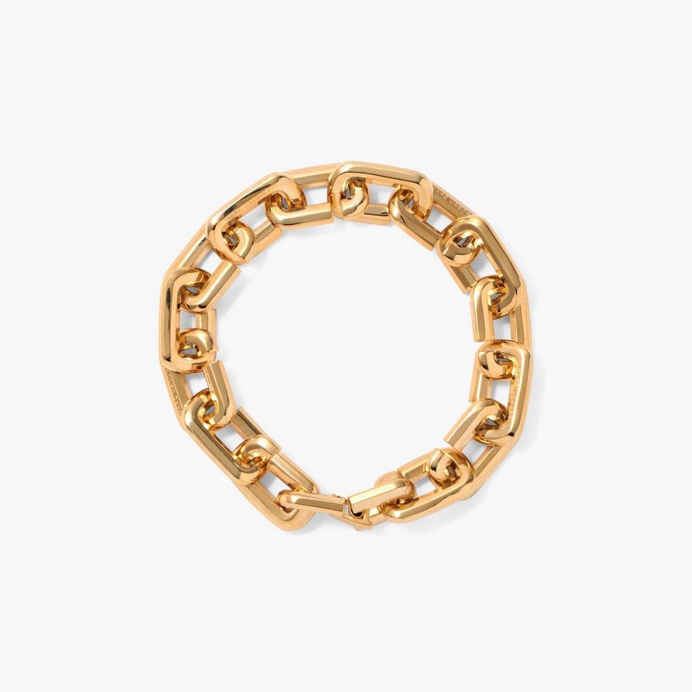 Pulsera Marc Jacobs J Marc Chain Link Mujer Dorados | 05219PBRM