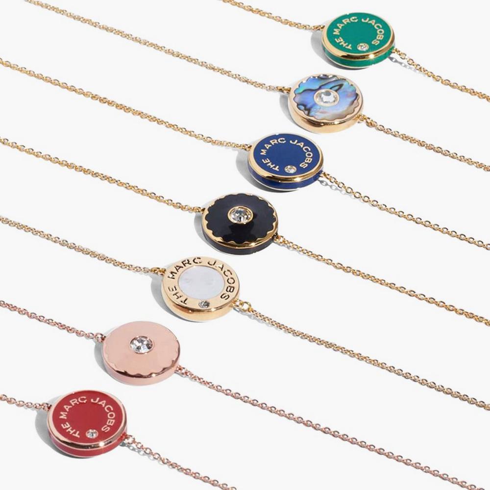Pulsera Marc Jacobs Medallion Mujer Negros Dorados | 02863SPKU