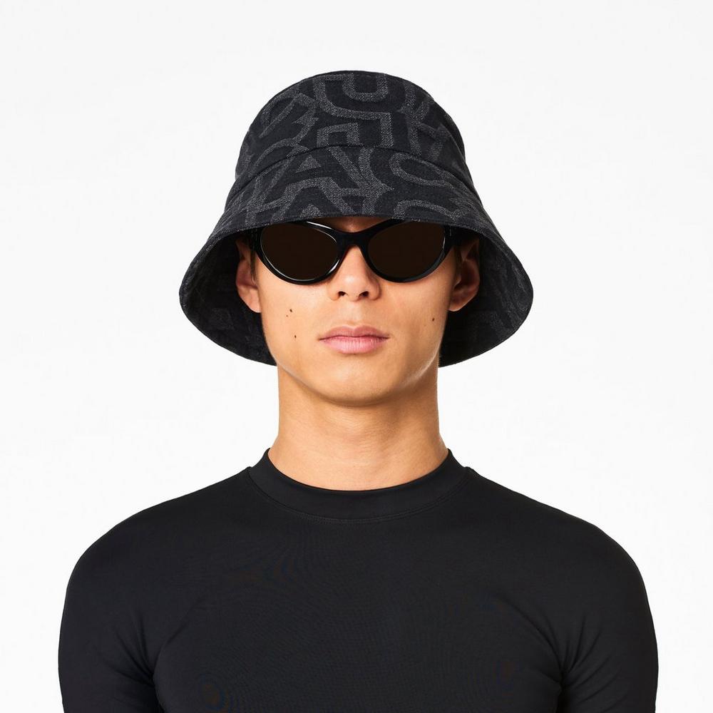 Sombreros Marc Jacobs Monogram Bucket Mujer Negros | 30946TZSE