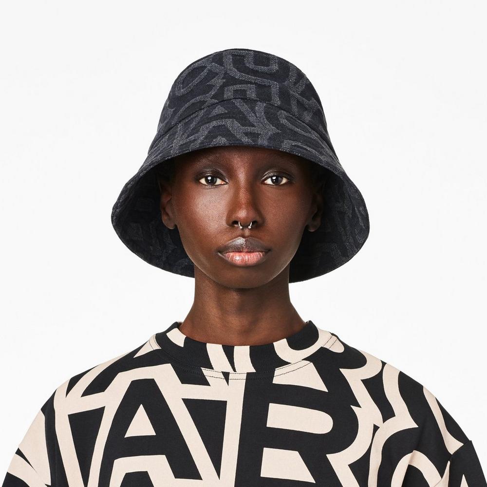 Sombreros Marc Jacobs Monogram Bucket Mujer Negros | 30946TZSE