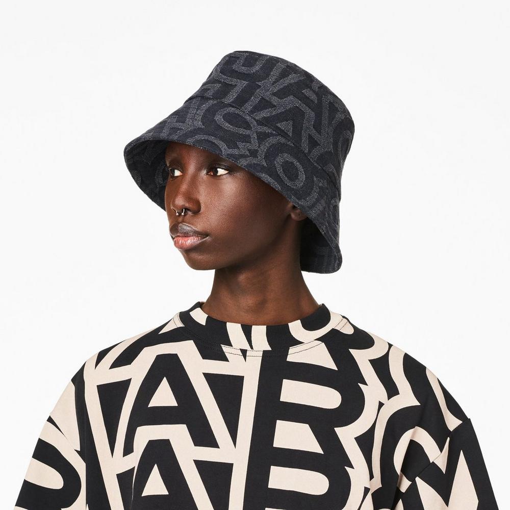 Sombreros Marc Jacobs Monogram Bucket Mujer Negros | 30946TZSE