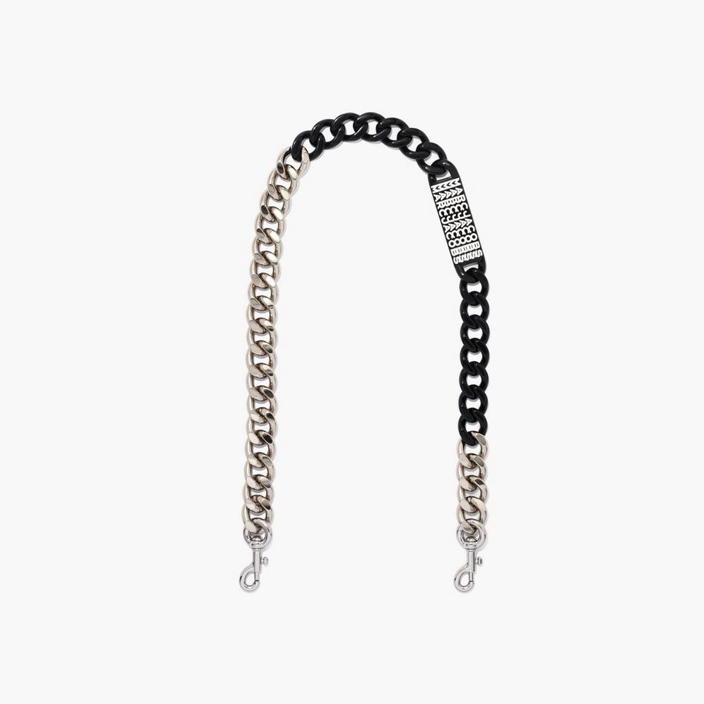 Strap Marc Jacobs Barcode Chain Shoulder Mujer Negros | 72693XJET