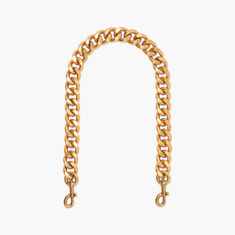 Strap Marc Jacobs Chainlink Shoulder Mujer Dorados | 04513DBIF