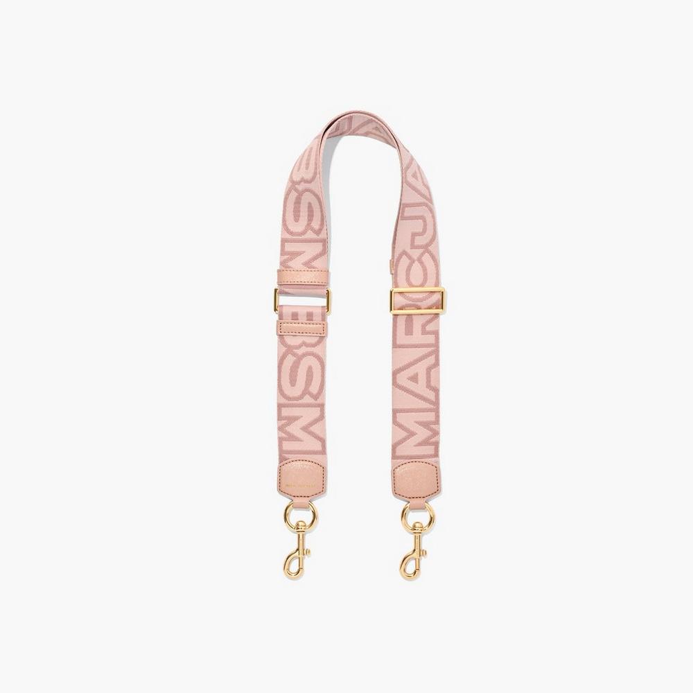 Strap Marc Jacobs Outline Logo Webbing Mujer Rosas Multicolor | 14268URVZ