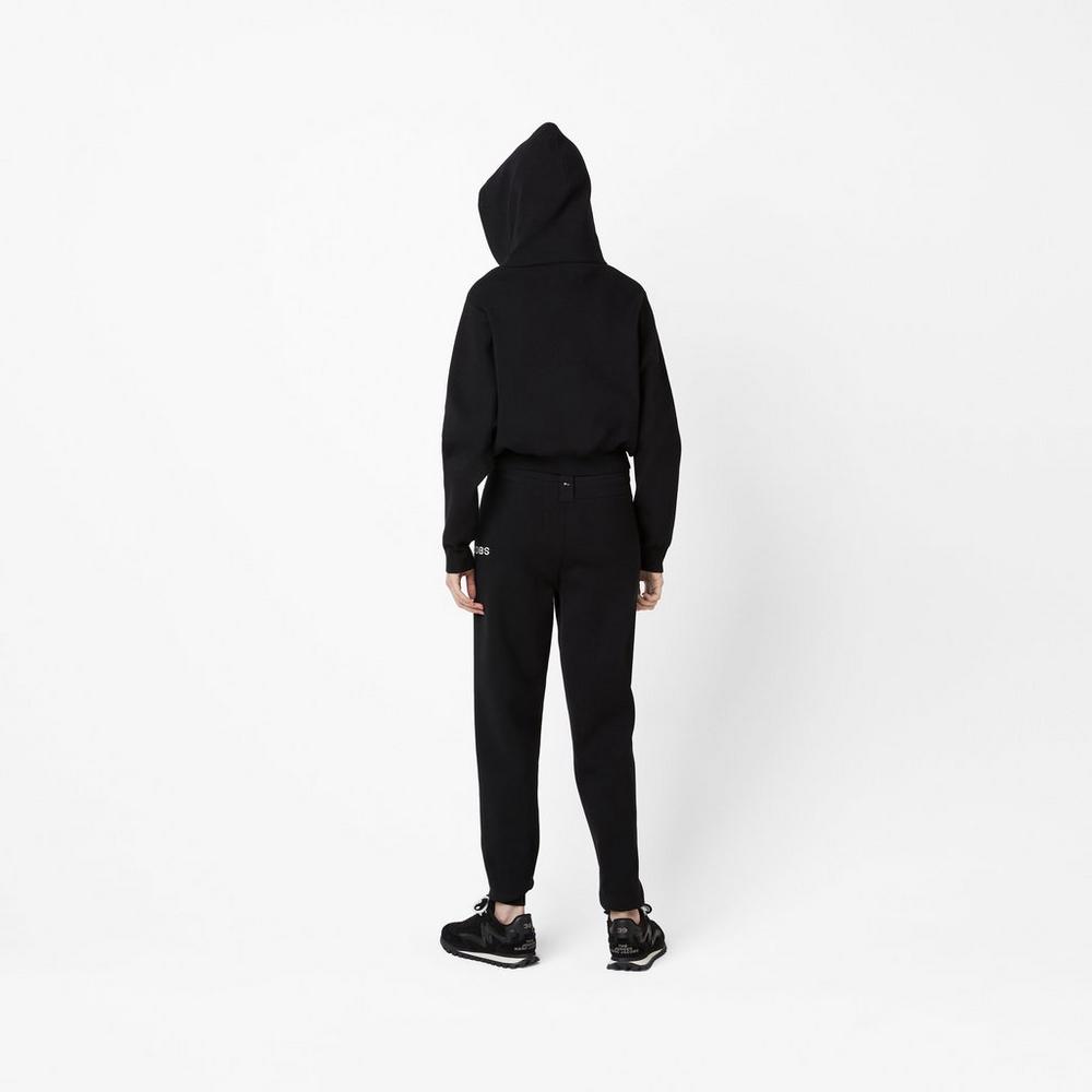 Sudadera Con Capucha Marc Jacobs Cropped Zip Mujer Negros | 97805BPVO