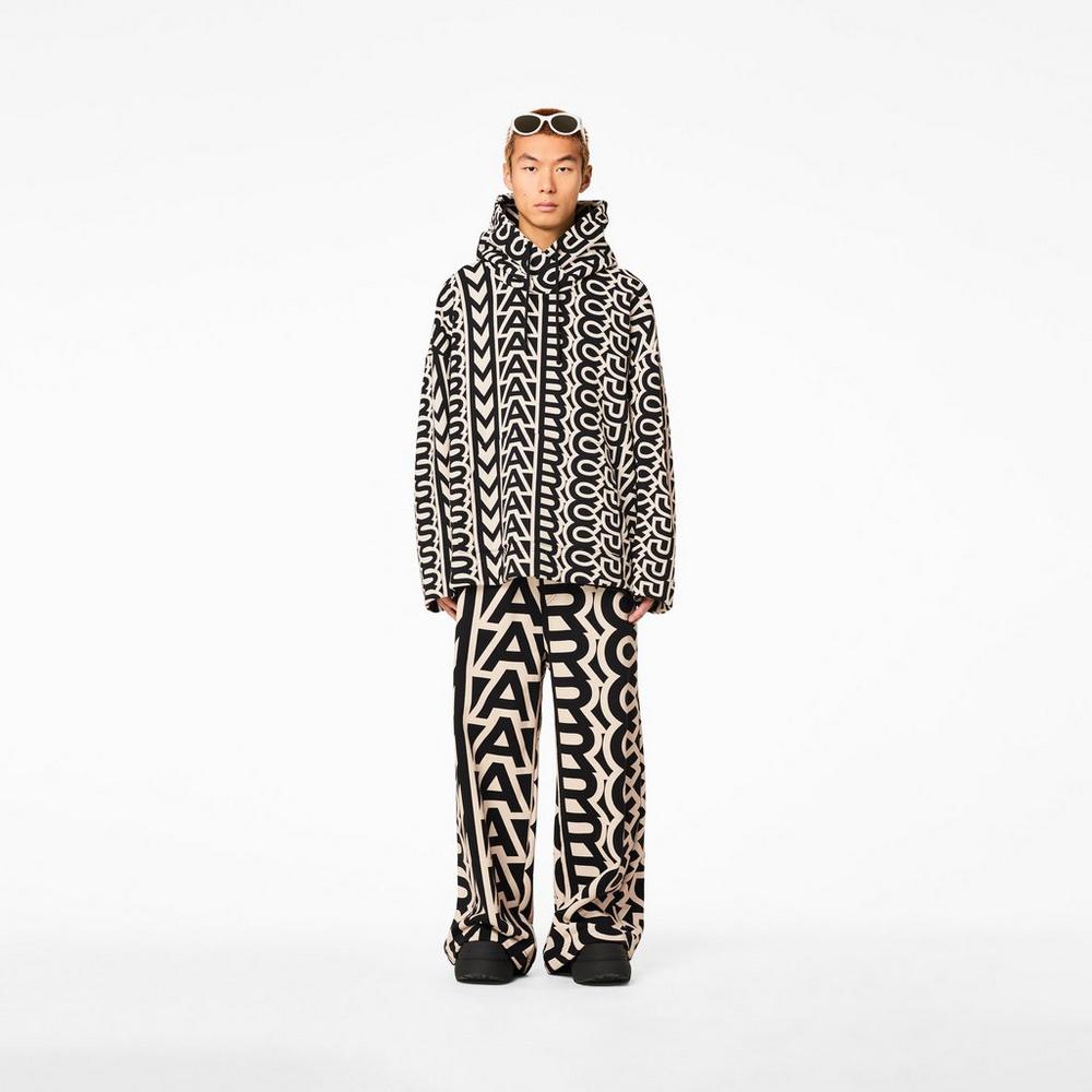 Sudadera Con Capucha Marc Jacobs Monogram Oversized Mujer Negros | 14826KCOR
