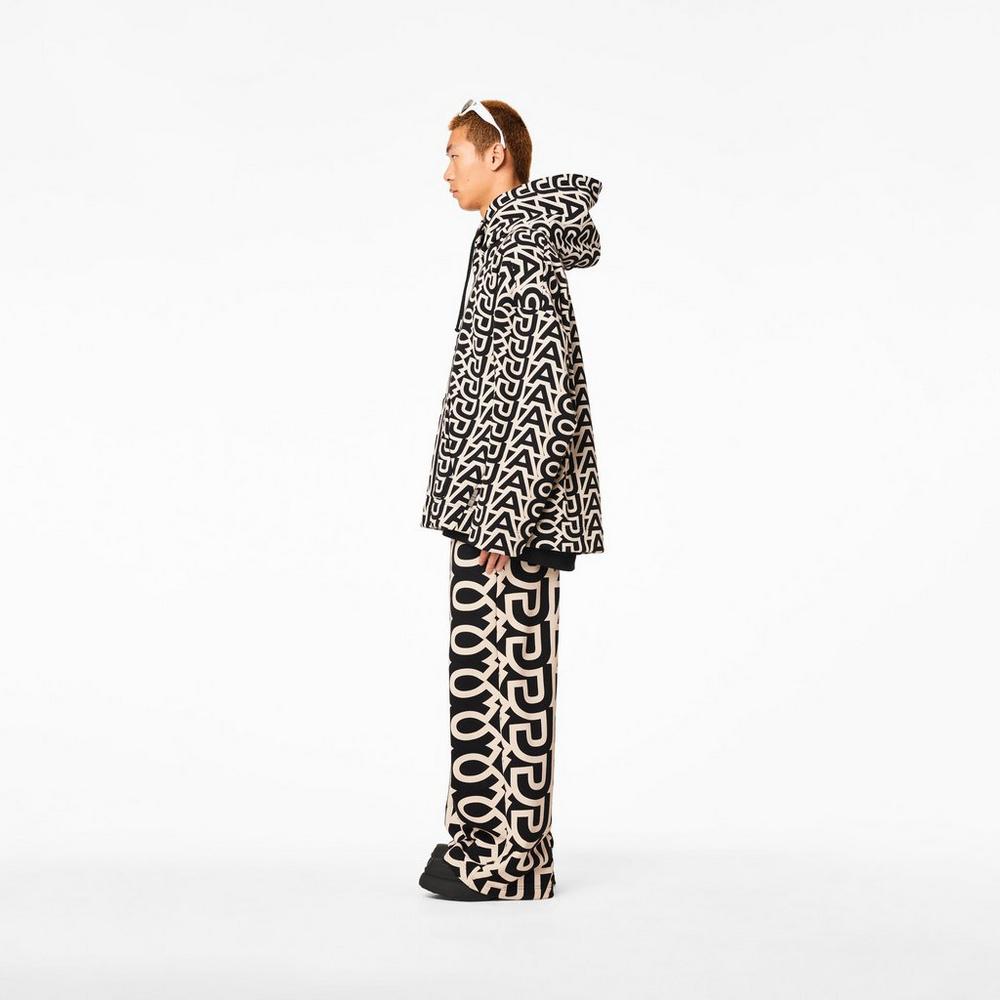 Sudadera Con Capucha Marc Jacobs Monogram Oversized Mujer Negros | 14826KCOR