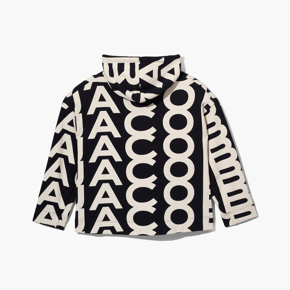 Sudadera Con Capucha Marc Jacobs Monogram Oversized Mujer Negros | 58794WDOK