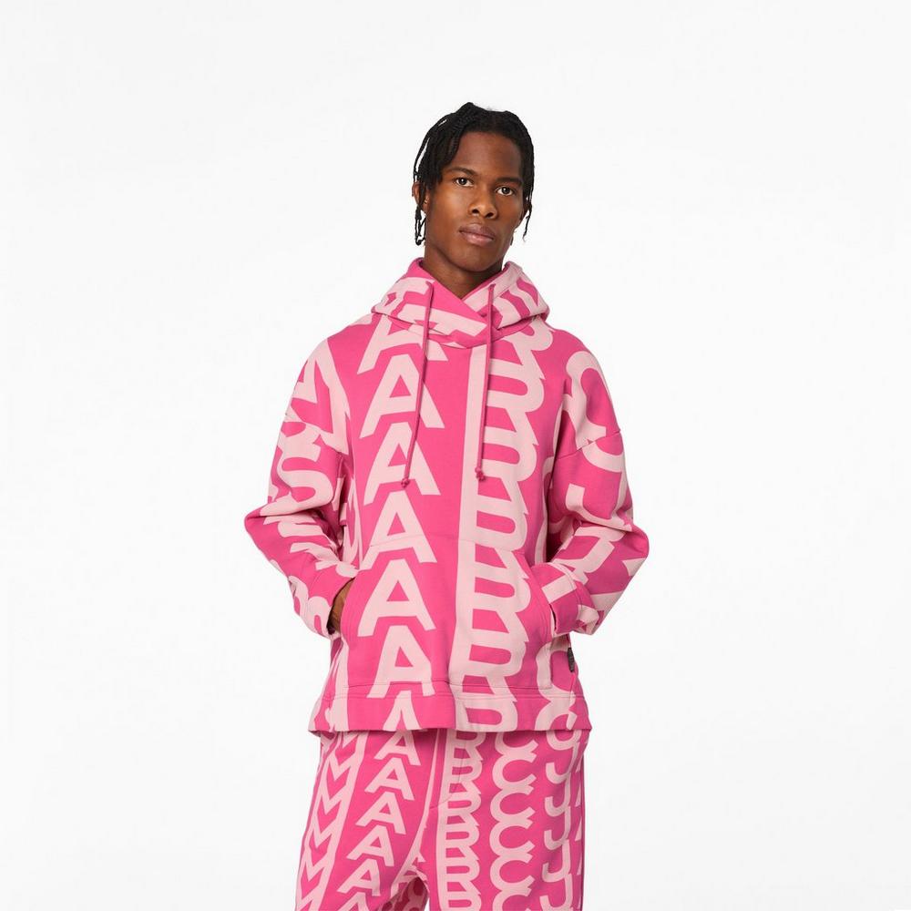 Sudadera Con Capucha Marc Jacobs Monogram Oversized Mujer Rosas Claro Rosas | 78492SRDB