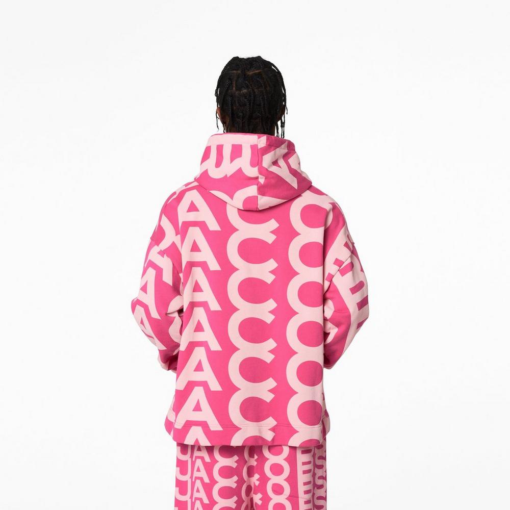 Sudadera Con Capucha Marc Jacobs Monogram Oversized Mujer Rosas Claro Rosas | 78492SRDB