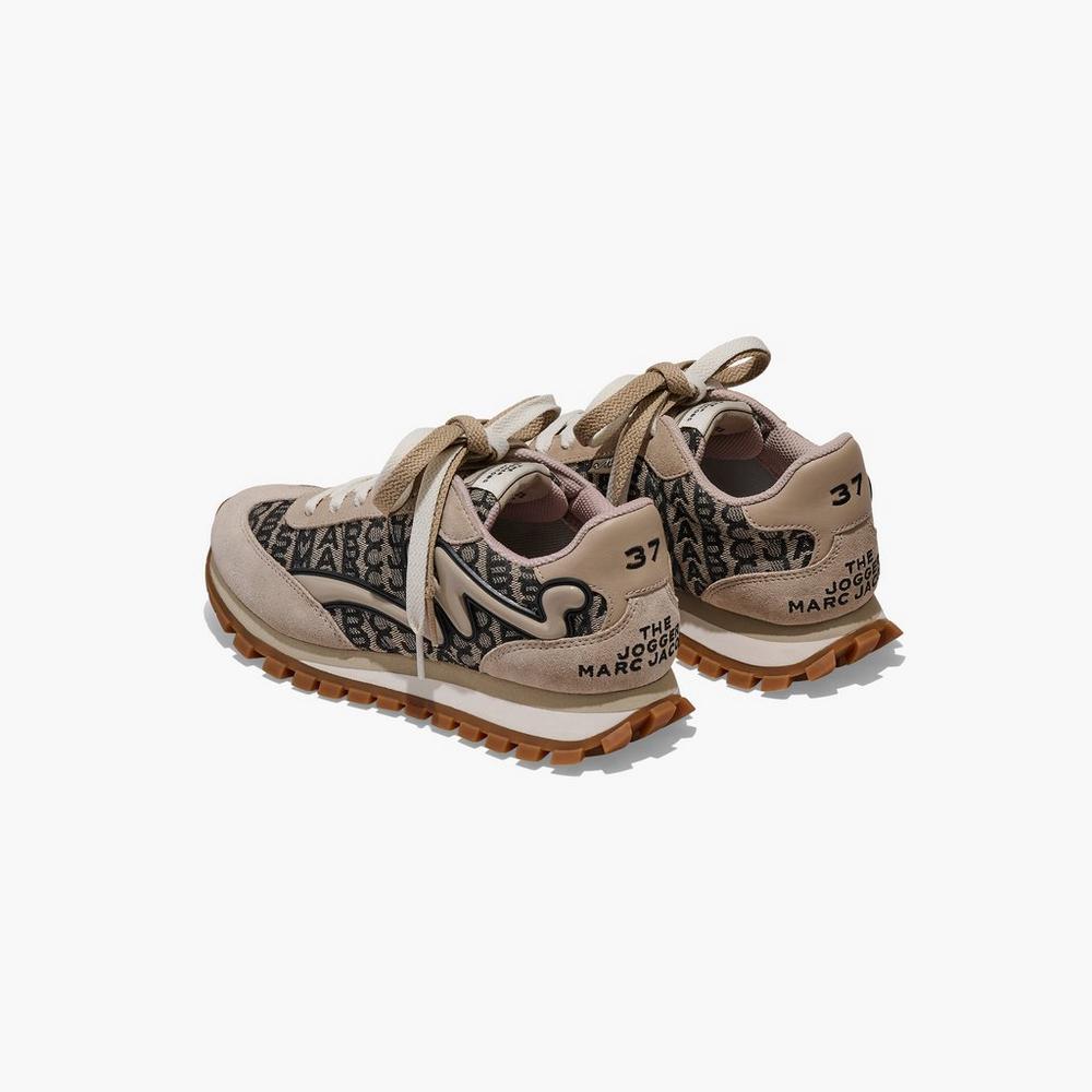 Tenis Marc Jacobs Monogram Jogger Mujer Beige Multicolor | 62701SWEX