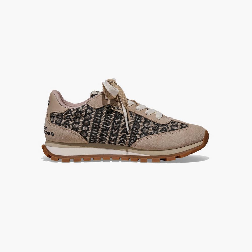 Tenis Marc Jacobs Monogram Jogger Mujer Beige Multicolor | 62701SWEX
