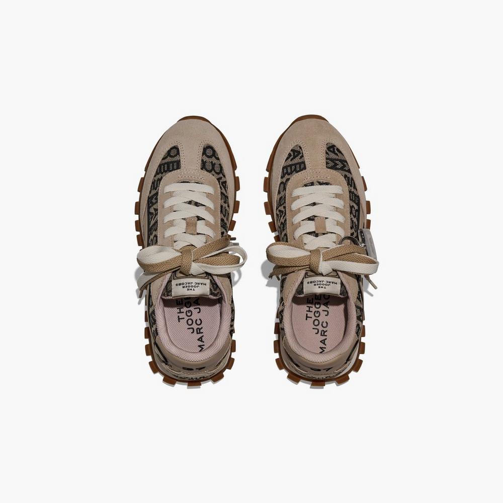 Tenis Marc Jacobs Monogram Jogger Mujer Beige Multicolor | 62701SWEX