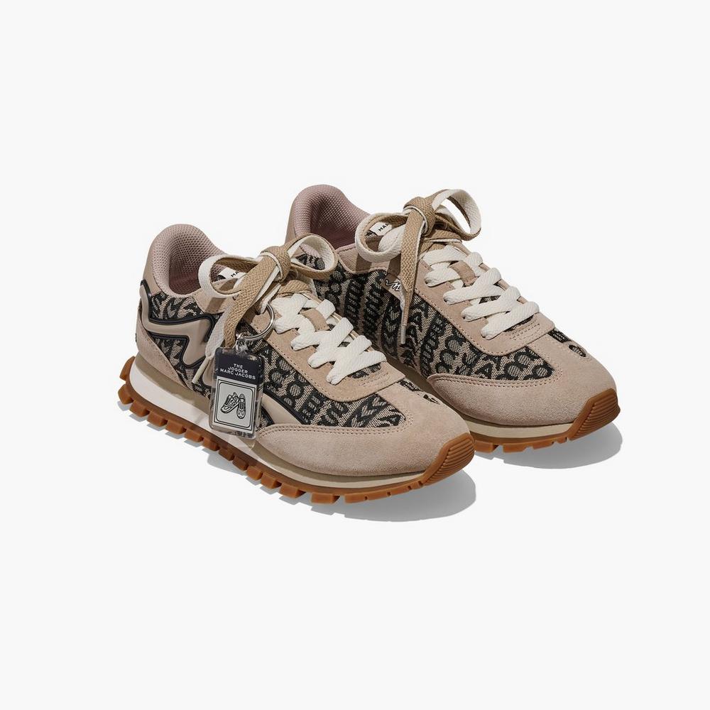 Tenis Marc Jacobs Monogram Jogger Mujer Beige Multicolor | 62701SWEX