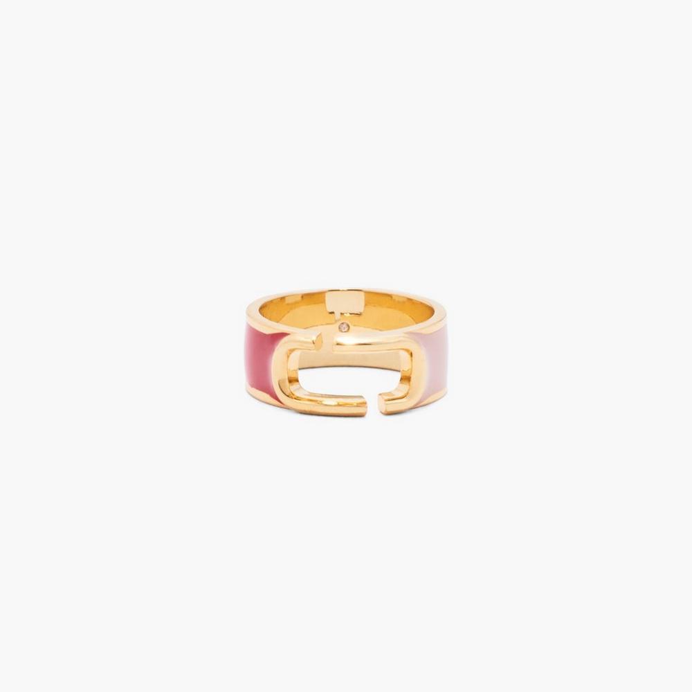 Anillos Marc Jacobs J Marc Colorblock Mujer Rojos Multicolor Dorados | 40132KGXC