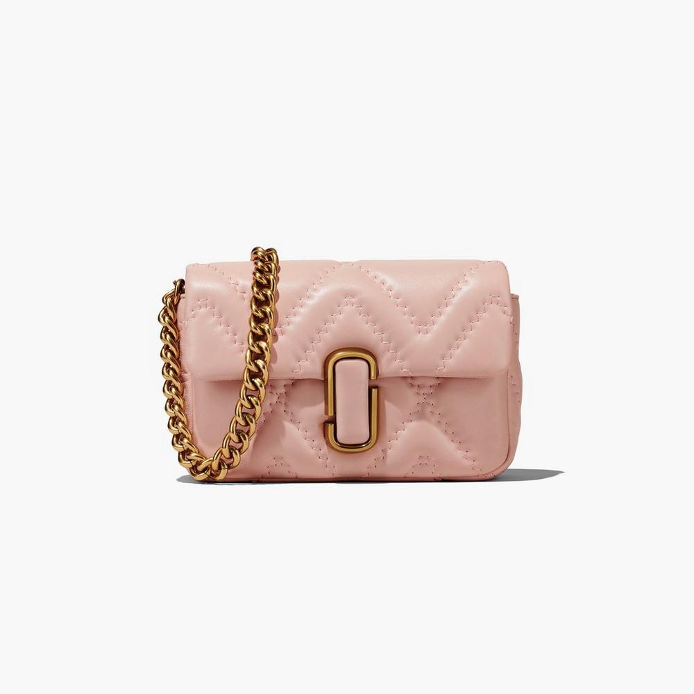 Bolsa De Hombro Marc Jacobs Acolchado Cuero J Marc Mujer Rosas | 71945NAPO