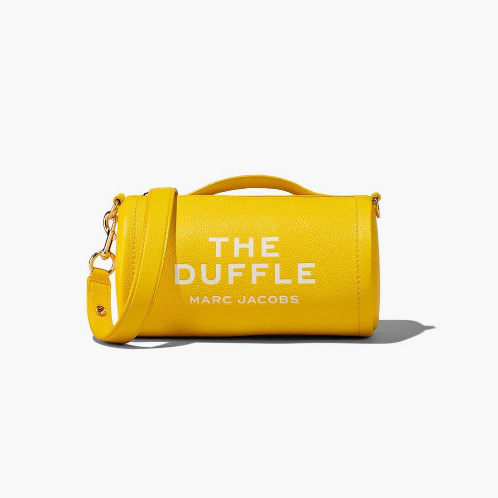 Bolsa Duffle Marc Jacobs Cuero Mujer Amarillos | 03412NZRL