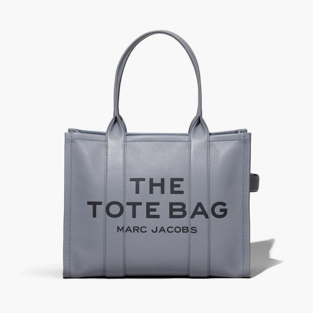 Bolso Tote Marc Jacobs Cuero Large Mujer Grises | 24379BRJY