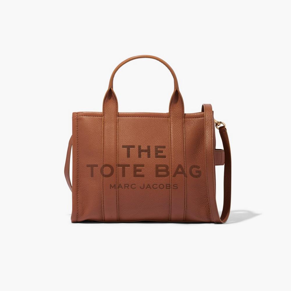 Bolso Tote Marc Jacobs Cuero Medium Mujer Marrom | 13874QPGV