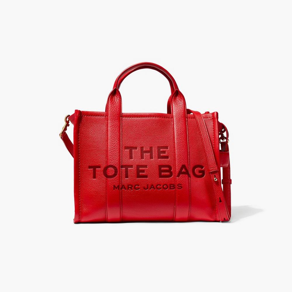 Bolso Tote Marc Jacobs Cuero Medium Mujer Rojos | 86147SUTY