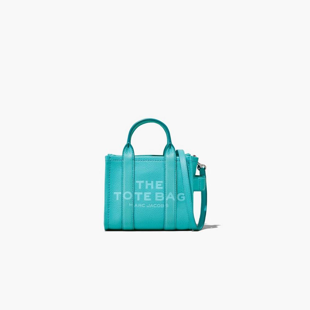 Bolso Tote Marc Jacobs Cuero Micro Mujer Darkturquoise | 70634HGRC