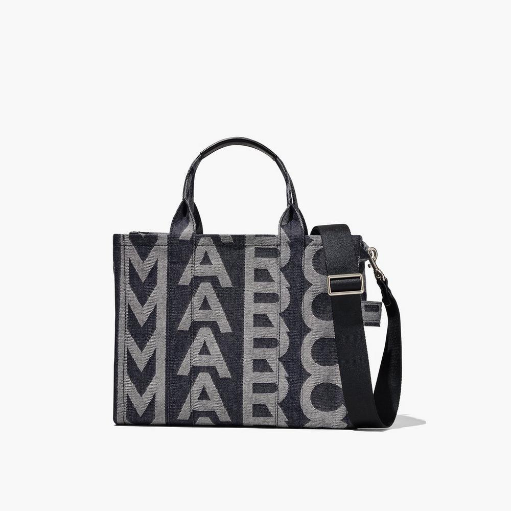 Bolso Tote Marc Jacobs Monogram Denim Medium Mujer Azules | 50437CEZB